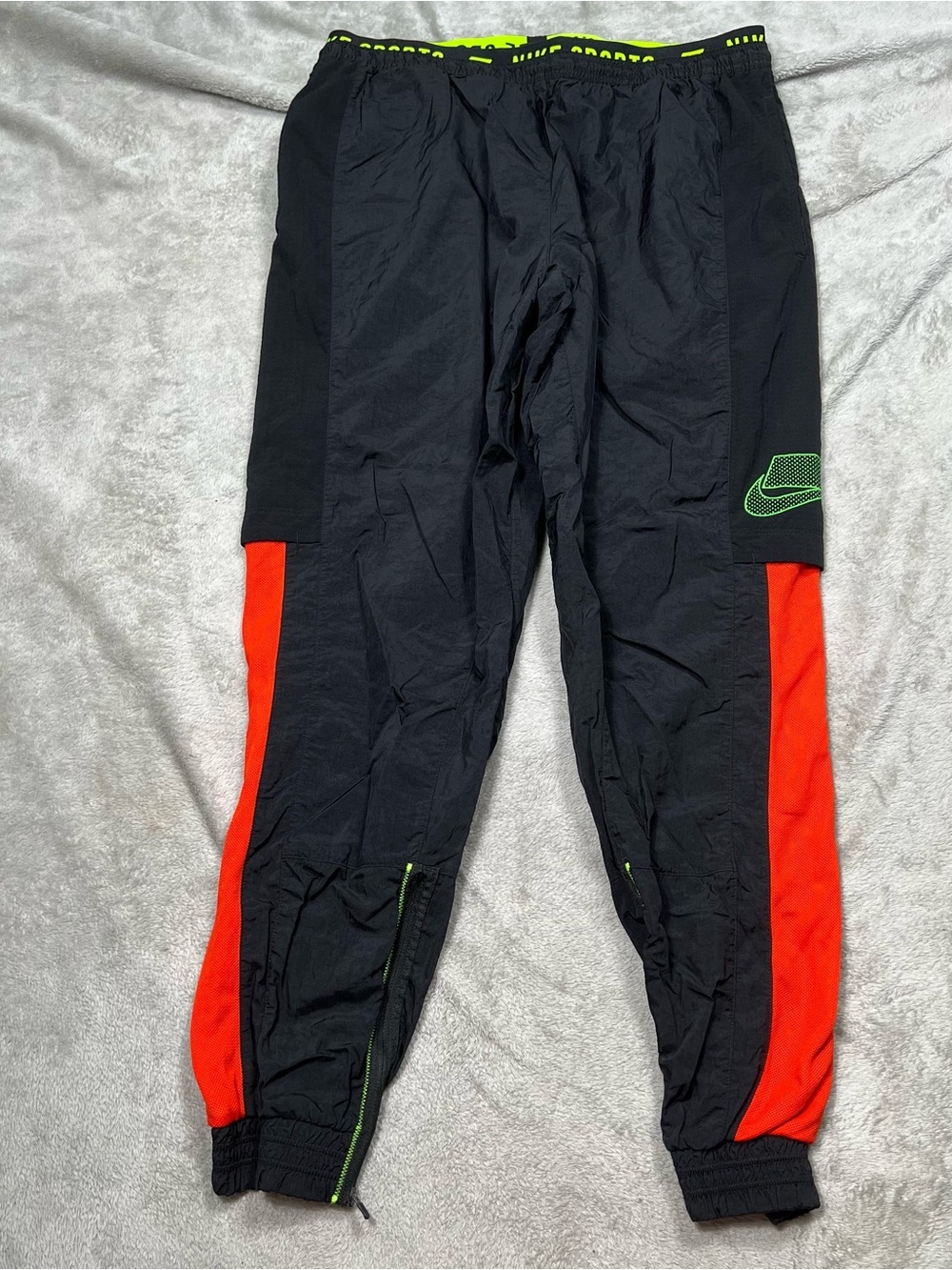 Nike Flex Sport Clash Track Pants Mens L Black Mesh Lined Joggers BV3268-010